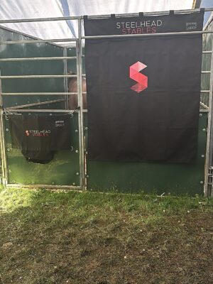 Stable Curtains with Logo