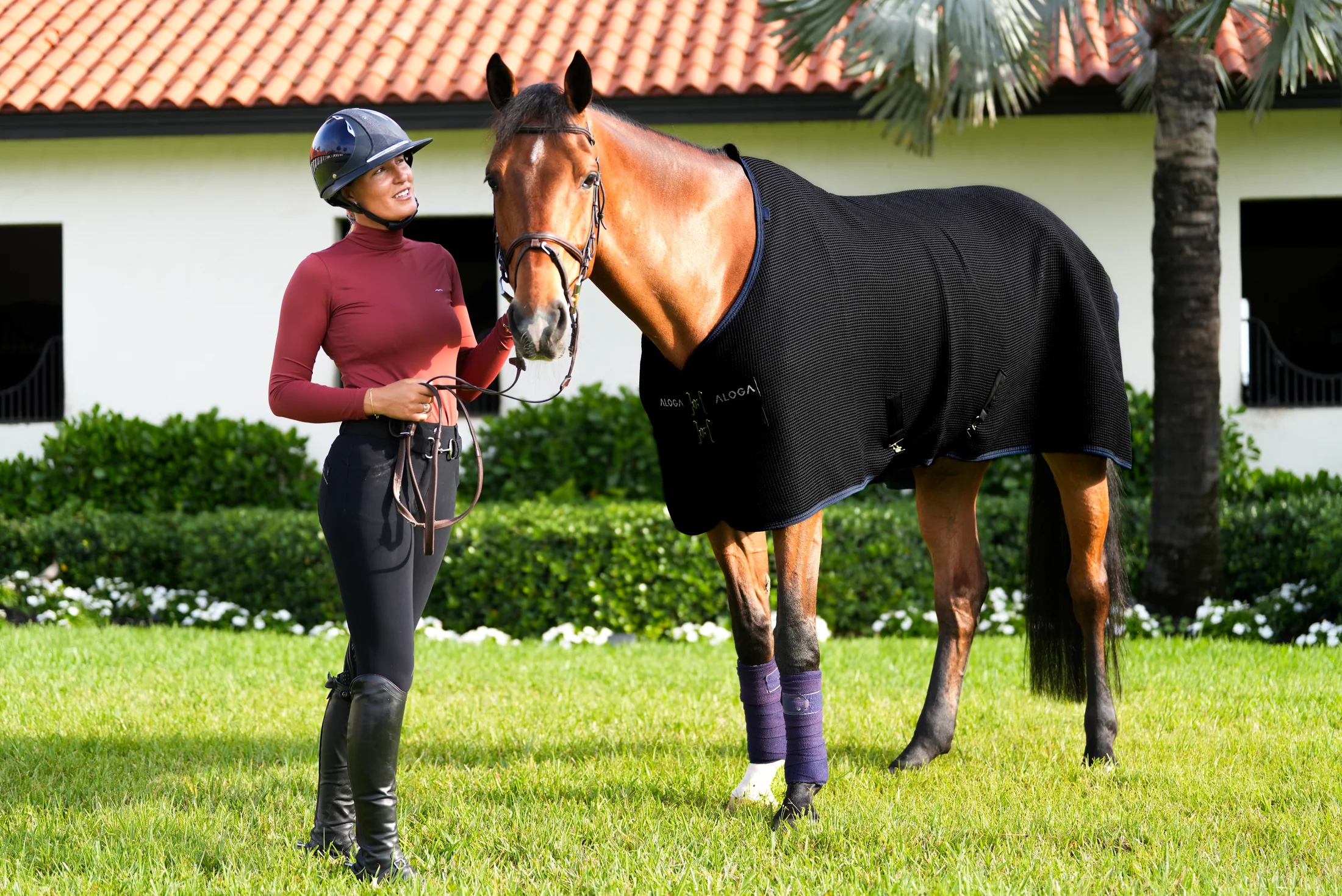 Aloga Waffle Cooler Blanket - Including Custom Embroidery